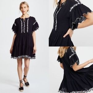 NEW FREE PEOPLE Santiago Mini Dress Gauze XS